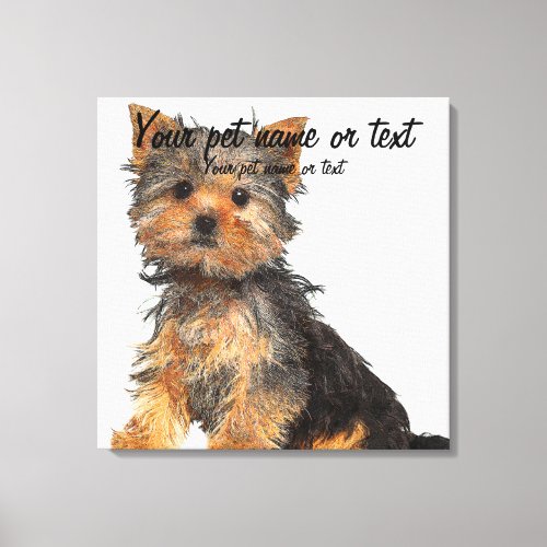 The Sweetest Angel Yorkshire Terrier Puppy Dog Canvas Print