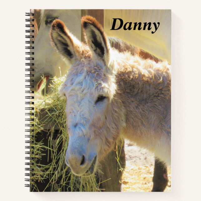 The Sweetest Donkey Ever Personalized Notebook (Front)