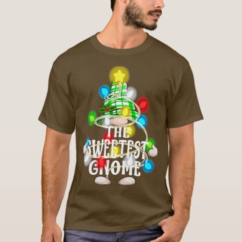 The Sweetest Gnome Christmas Matching Family Shirt