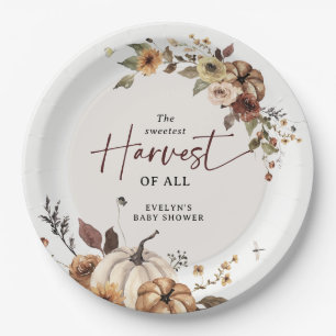 The Sweetest Harvest of All Fall Baby Shower Paper Plates