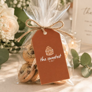 The Sweetest 'I Do' Brown And White Wedding Gift Tags