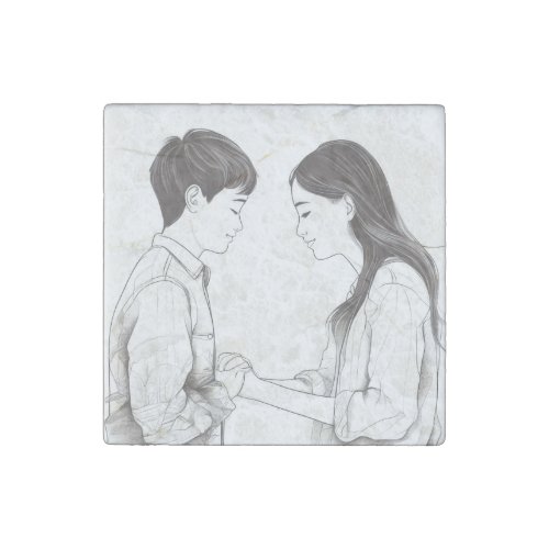 The sweetness of love stone magnet