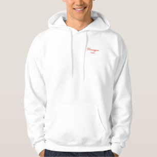 The Swim Club Red Crest White Hoodie