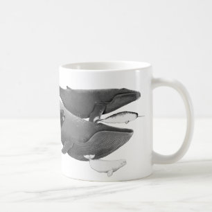 The Swim Of Whales Illustration Art   Coffee Mug