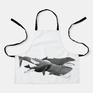 The Swim Of Whales Illustration Art Whale Kids Apron