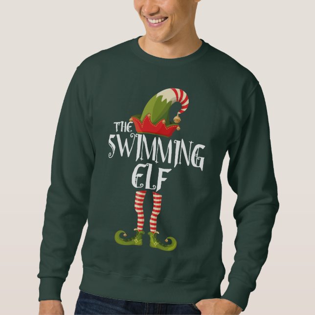 the swimming elf sweatshirt (Front)