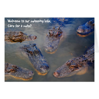 The swimming hole-card cards