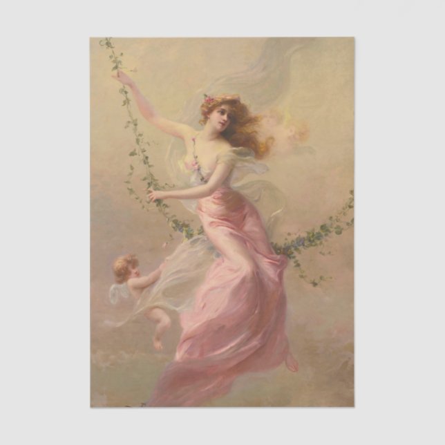 The Swing by Edouard Bissson Tissue Paper (Front)