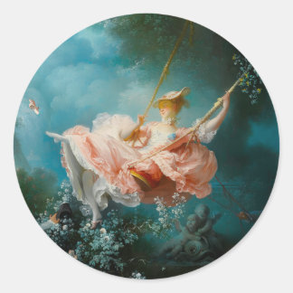 The Swing Fragonard Classic Round Sticker