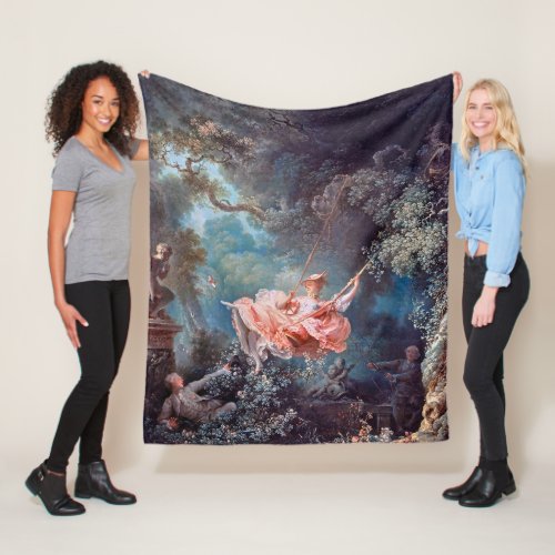 The Swing Fragonard Fleece Blanket