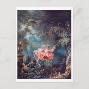 The Swing, Fragonard Postcard