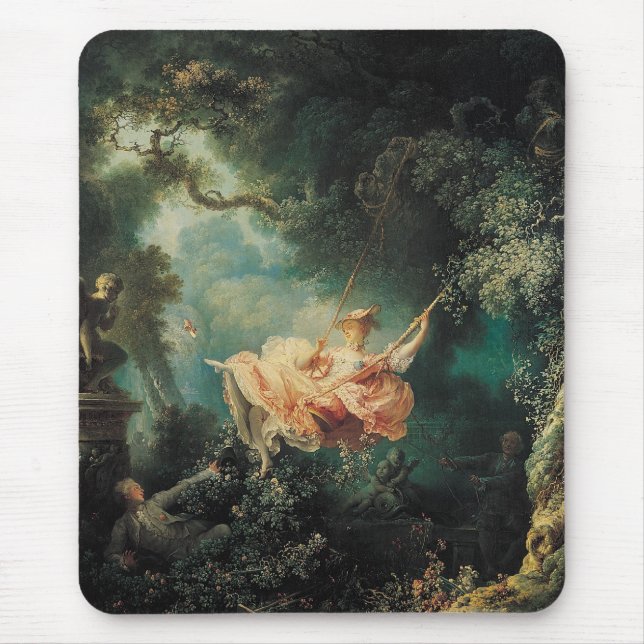 THE SWING  green pink Mouse Pad (Front)