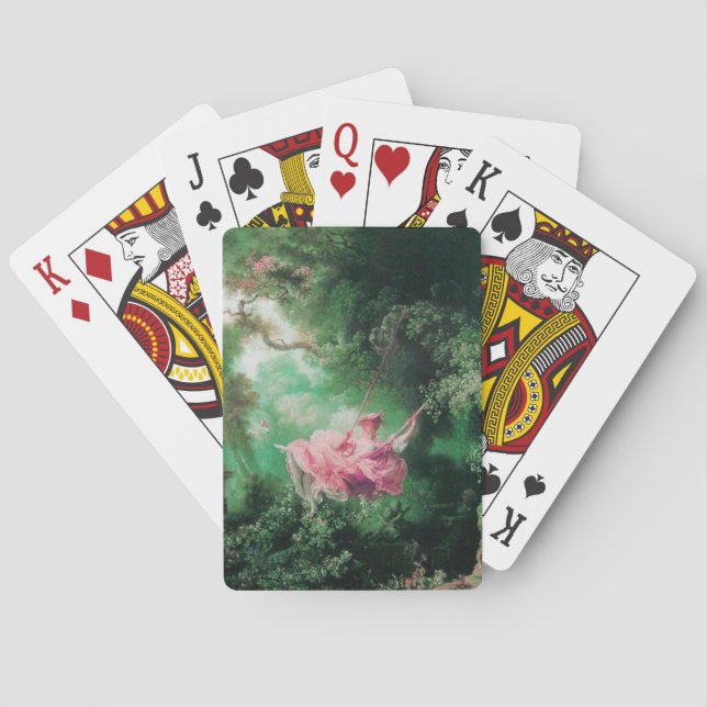 THE SWING ,green pink Poker Cards (Back)