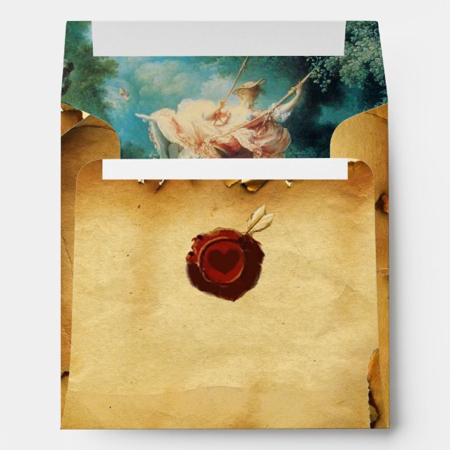 THE SWING, RED WAX SEAL PARCHMENT ENVELOPE (Back (Bottom))