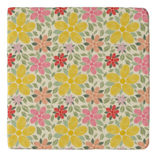 The Swirl Garden Kitchen Towel Trivet