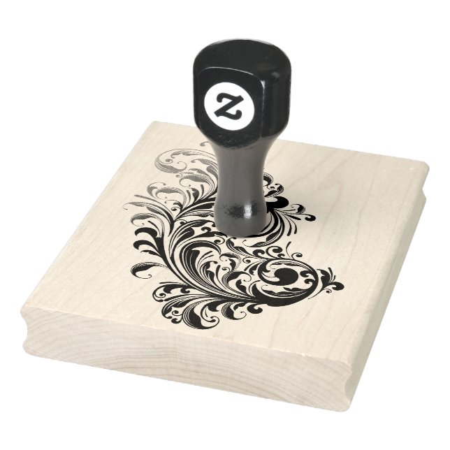 The Swirl Rubber Stamp 4X5 (Stamp)