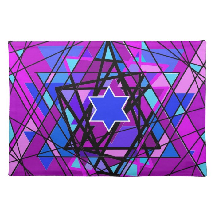 The swirling Star of David. Placemat