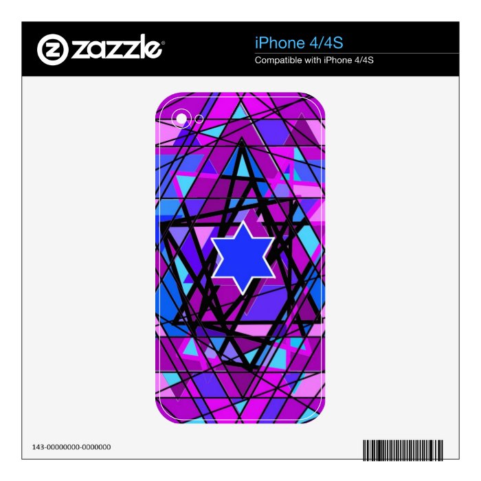 The swirling Star of David. Skins For iPhone 4