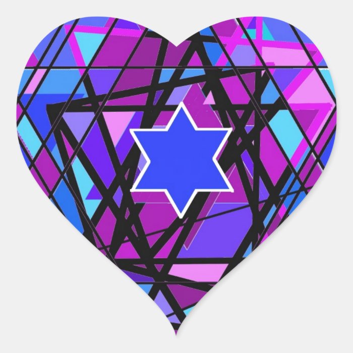 The swirling Star of David. Stickers