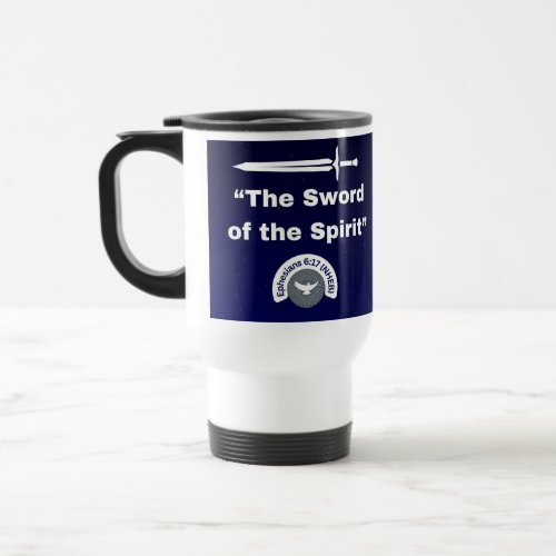 The Sword of the Spirit _ White Travel Mug