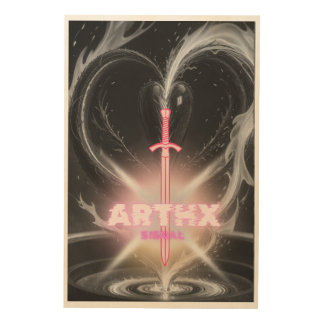 the sword signal version 1. wood wall art