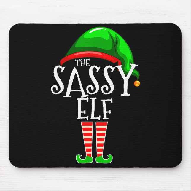 The Sy Elf Family Matching Group Christmas Gift Fu Mouse Pad (Front)