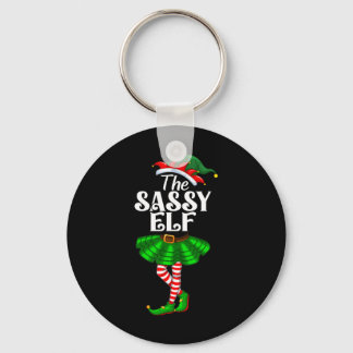 The Sy Elf Xmas Funny Christmas Matching Family Pa Keychain
