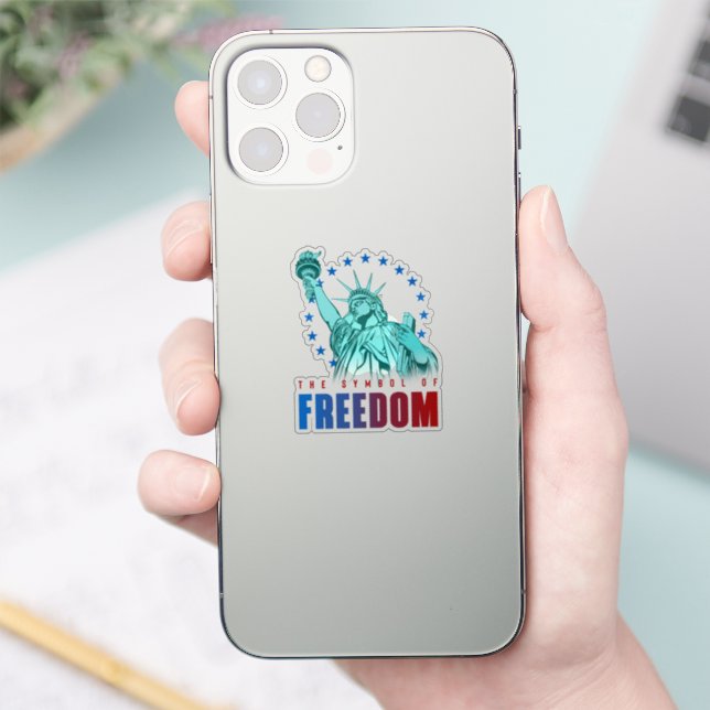 The Symbol of Freedom | 2"x 2"- Glossy Tranparent  Sticker (Phone)