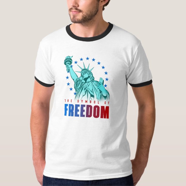 The Symbol of Freedom | Men's Ringer T-Shirt (Front)