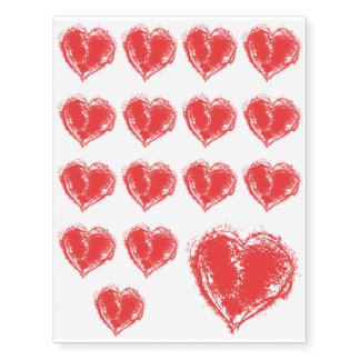 The symbol of love temporary tattoos