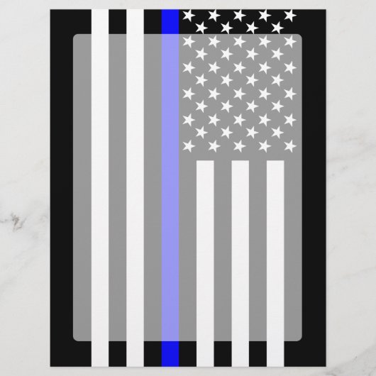 The Symbolic Thin Blue Line American Flag (Front)