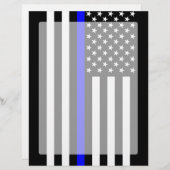 The Symbolic Thin Blue Line American Flag (Front/Back)