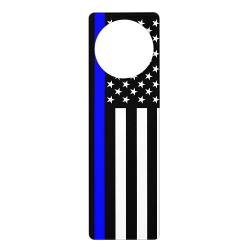 The Symbolic Thin Blue Line American Flag Door Hanger