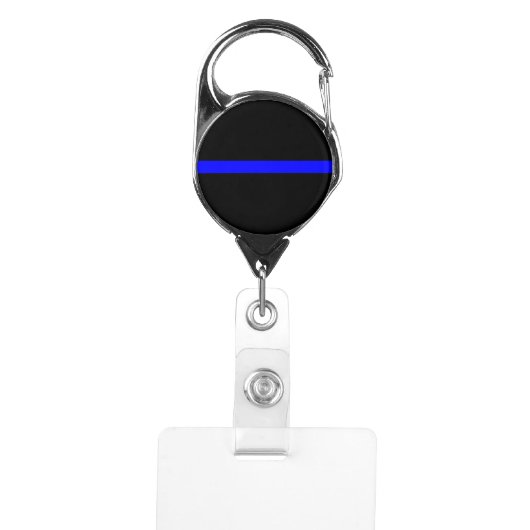 The Symbolic Thin Blue Line Badge Holder (Front)