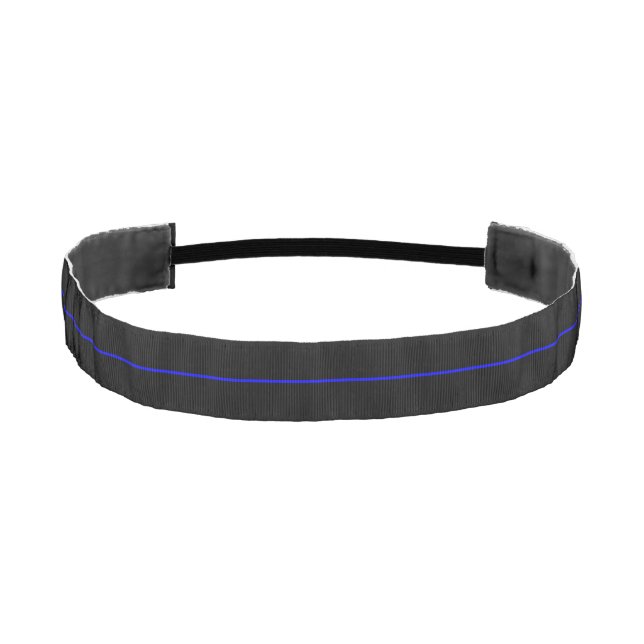 The Symbolic Thin Blue Line Concept Athletic Headband (Front)