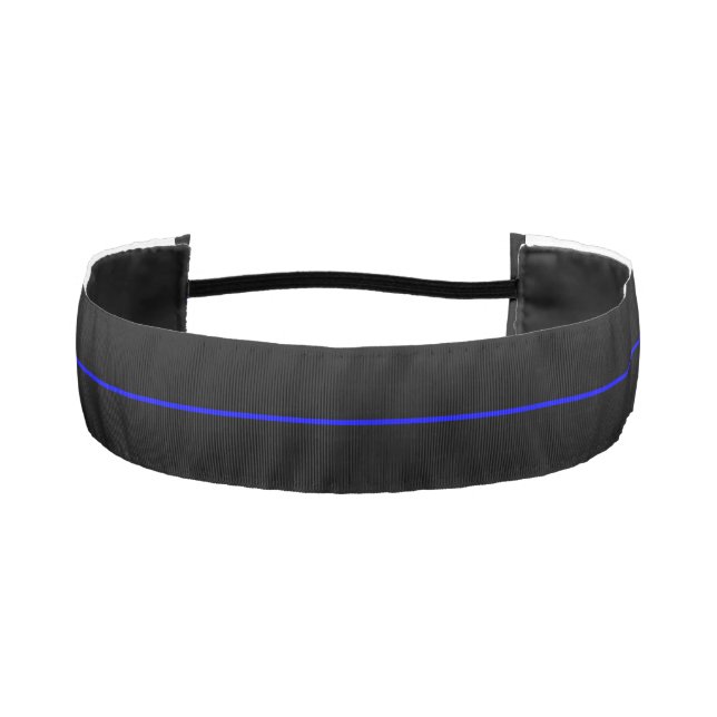 The Symbolic Thin Blue Line Concept Athletic Headband (Front)