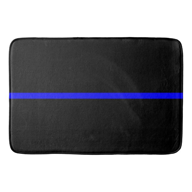 The Symbolic Thin Blue Line Concept Bath Mat (Front)