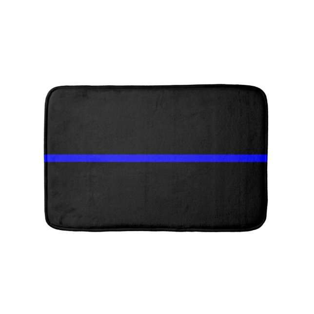 The Symbolic Thin Blue Line Concept Bath Mat (Front)