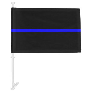 The Symbolic Thin Blue Line Concept Car Flag