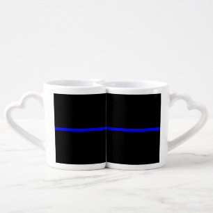The Symbolic Thin Blue Line Concept Coffee Mug Set