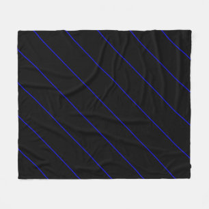 The Symbolic Thin Blue Line Concept Fleece Blanket