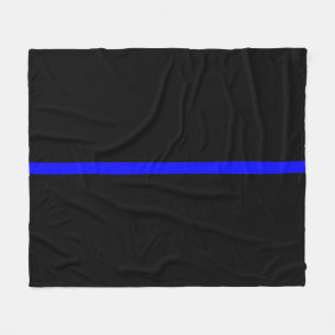 The Symbolic Thin Blue Line Concept Fleece Blanket