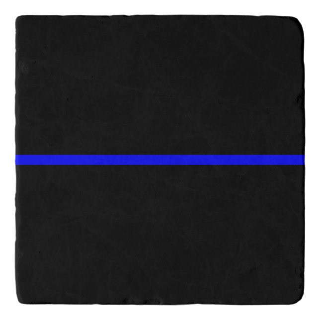 The Symbolic Thin Blue Line Concept Trivet (Front)