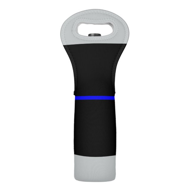 The Symbolic Thin Blue Line Concept Wine Bag (Back)
