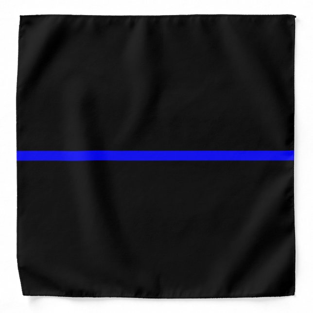 The Symbolic Thin Blue Line Decor Bandana (Front)