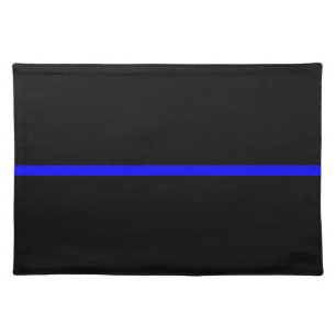 The Symbolic Thin Blue Line Decor Cloth Placemat