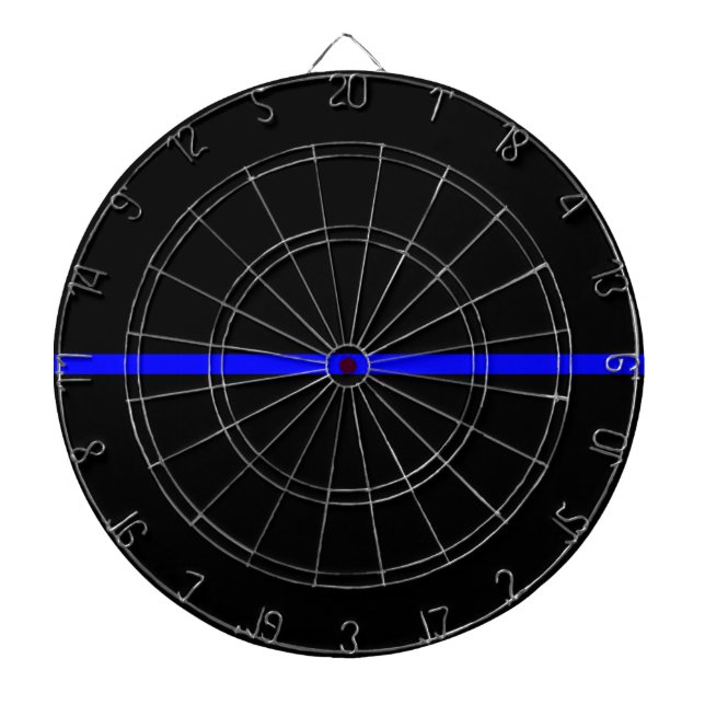 The Symbolic Thin Blue Line Decor Dartboard (Front)