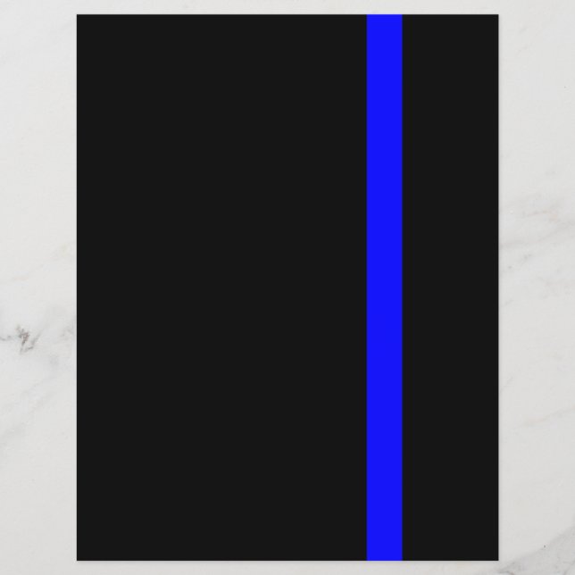 The Symbolic Thin Blue Line Decor Flyer (Front)