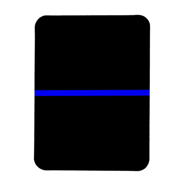 The Symbolic Thin Blue Line Decor Magnet (Vertical)