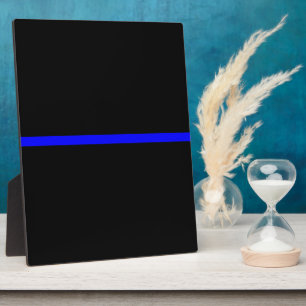 The Symbolic Thin Blue Line Decor Plaque